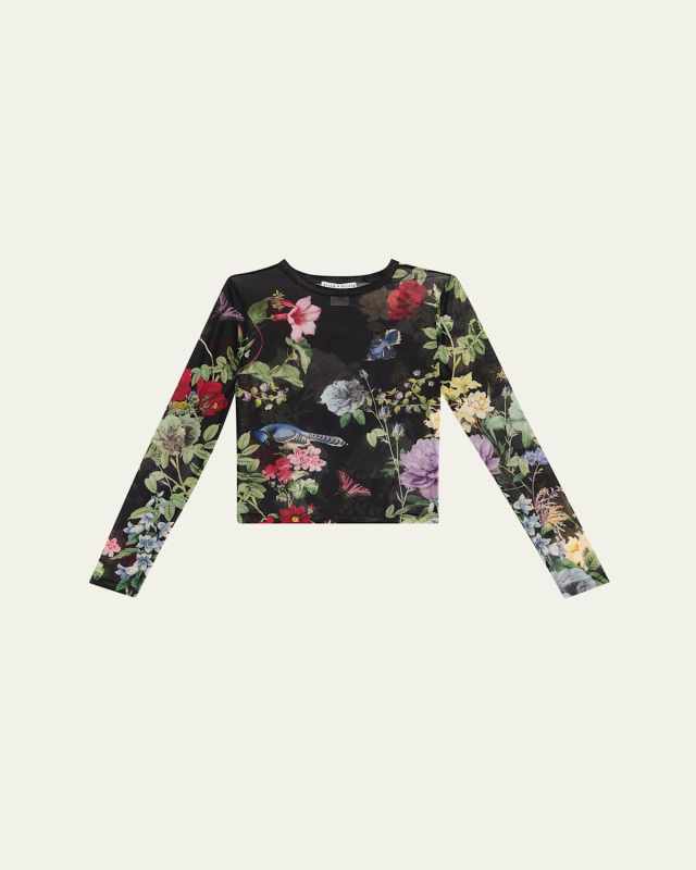 Delaina Venus Love Mesh Crop Top